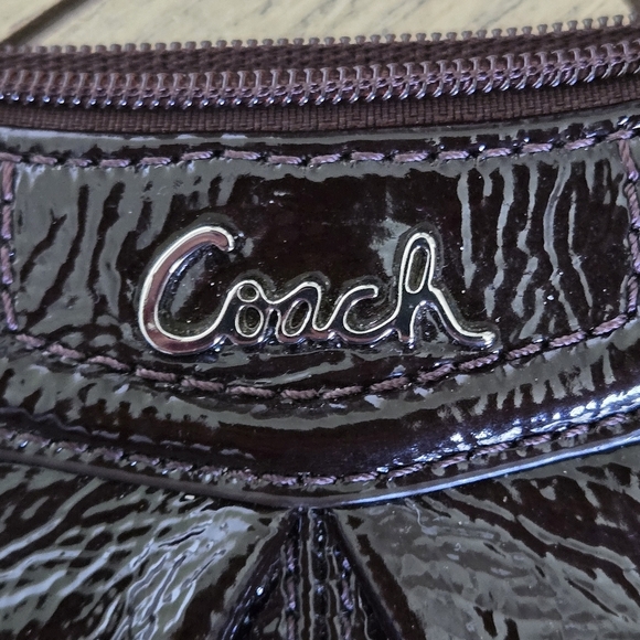 Coach Y2k Vintage Ashley Brown Patent Leather Crossbody Bag - Picture 4 of 14